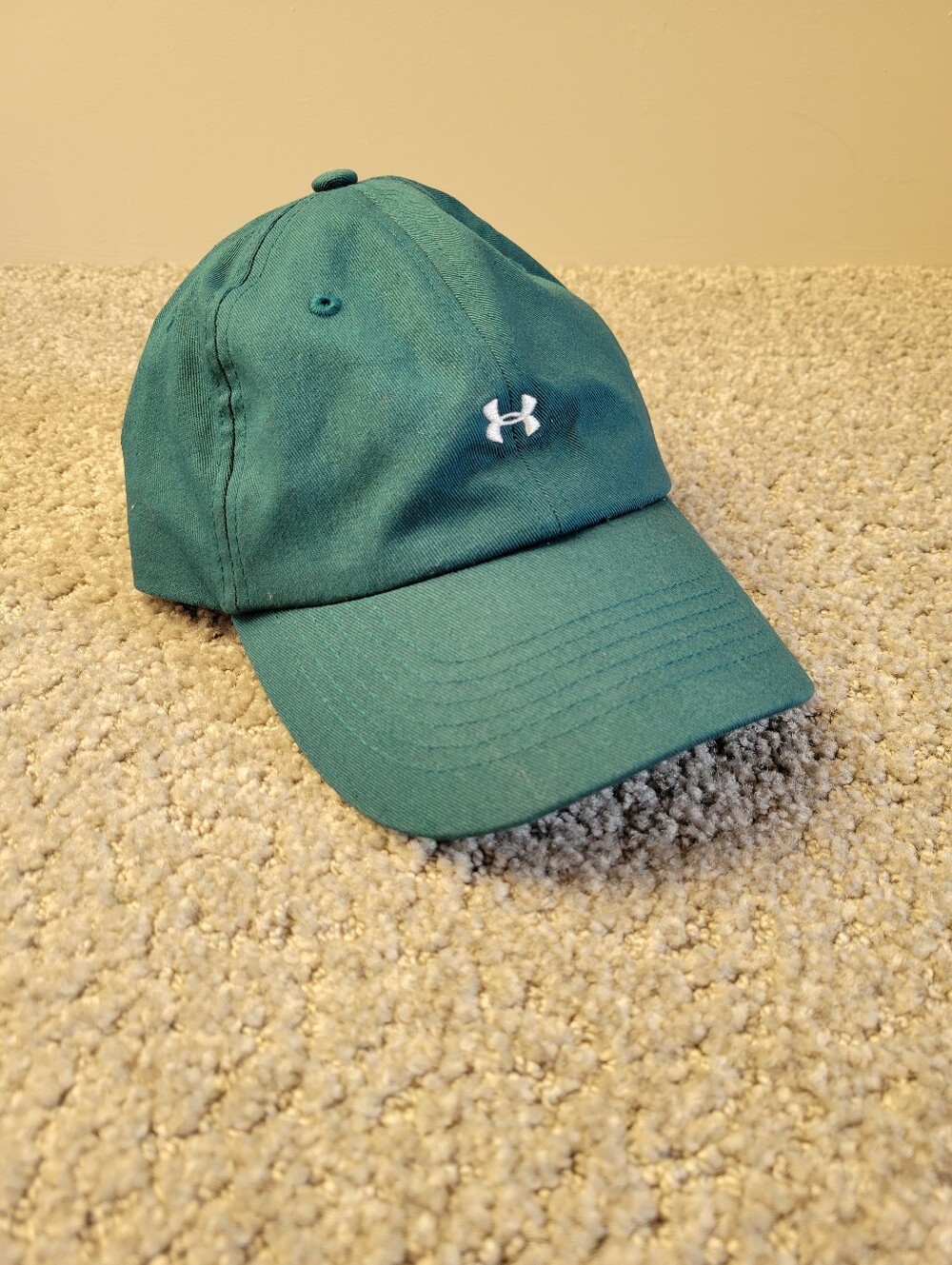 Under Armour Logo Baseball Cap Teal Gunmetal Adjustable Hat